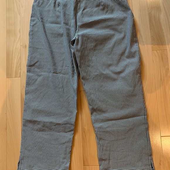 EUC Smart Set White & Black Checkered Dress Capris - size 9 - Picture 4 of 6